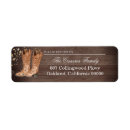 Search for cowboy boots return address labels Country western