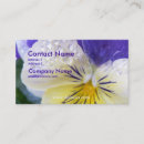 Search for viola business cards Pansy
