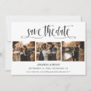 Search for white lettering save the dates Black