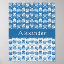 Search for blue floral pattern posters Stylish