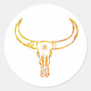 Search for bull skull stickers Western