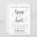 Search for tying the knot wedding invitations Typography