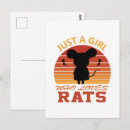 Search for rat lovers postcards Cute