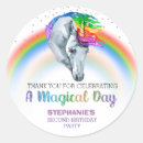 Search for magical unicorn stickers Rainbow