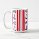 Search for blue and white striped mugs Boating