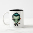 Search for green alien mugs Kawaii