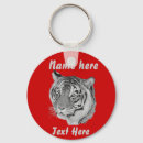 Search for tiger portrait key rings Wild animals