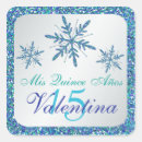 Search for glittery snowflakes stickers Turquoise