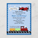 Search for train 4x5 invitations Choo choo train