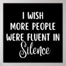 Search for silence posters Humour