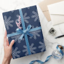 Search for white and blue christmas wrapping paper Snowflake