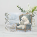 Search for white polar bear cards Watercolor