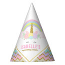 Search for unicorn paper party hats Rainbow