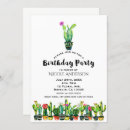 Search for cactus party invitations Western