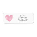Search for with heart return address labels Elegant