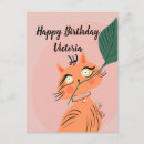 Search for cartoon animal birthday cards Cat