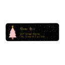 Search for golden return address labels Christmas tree