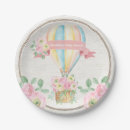 Search for hot air balloon paper plates Pink