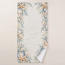 Search for seashells bath towels Ocean inspired