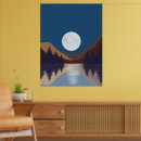 Search for winter landscape painting posters Moon