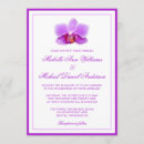 Search for purple orchid invitations White