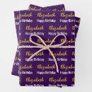 Search for purple and gold birthday Script