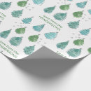 Search for pine tree christmas wrapping paper Watercolor