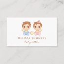 Search for babysitter business cards Care