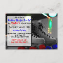 Search for boys roller skating party invitations Red