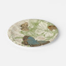 Search for music paper plates Floral