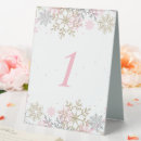 Search for snowflake table cards Pink