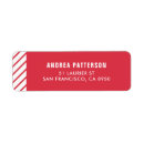 Search for candy canes return address labels Red