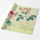 Search for french script wrapping paper Decoupage