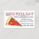 Search for pizzeria business cards Pizza