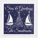 Search for nautical christmas napkins Seas and greetings