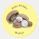 Search for mushroom illustration stickers Fungi