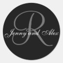 Search for bride groom names stickers Modern