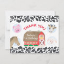 Search for animal thank you cards Farm animals
