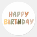 Search for funky birthday stickers Typography