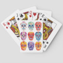 Search for mexican sugar skull playing cards Dia de muertos
