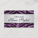 Search for zebra print business cards Nail technician