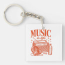 Search for vintage designs key rings Music