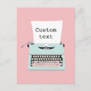 Search for retro typewriter postcards Vintage