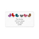 Search for funny bird return address labels Colourful