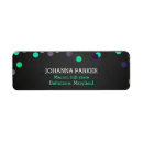 Search for chalkboard blue return address labels Vintage