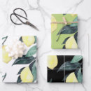 Search for yellow lemon wrapping paper Modern