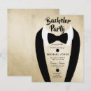 Search for black tie bachelor party invitations Tuxedo