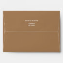 Search for brown wedding envelopes Elegant