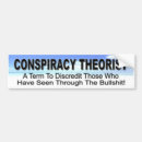 Search for conspiracy bumper stickers Theories