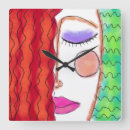 Search for funky red clocks Colourful